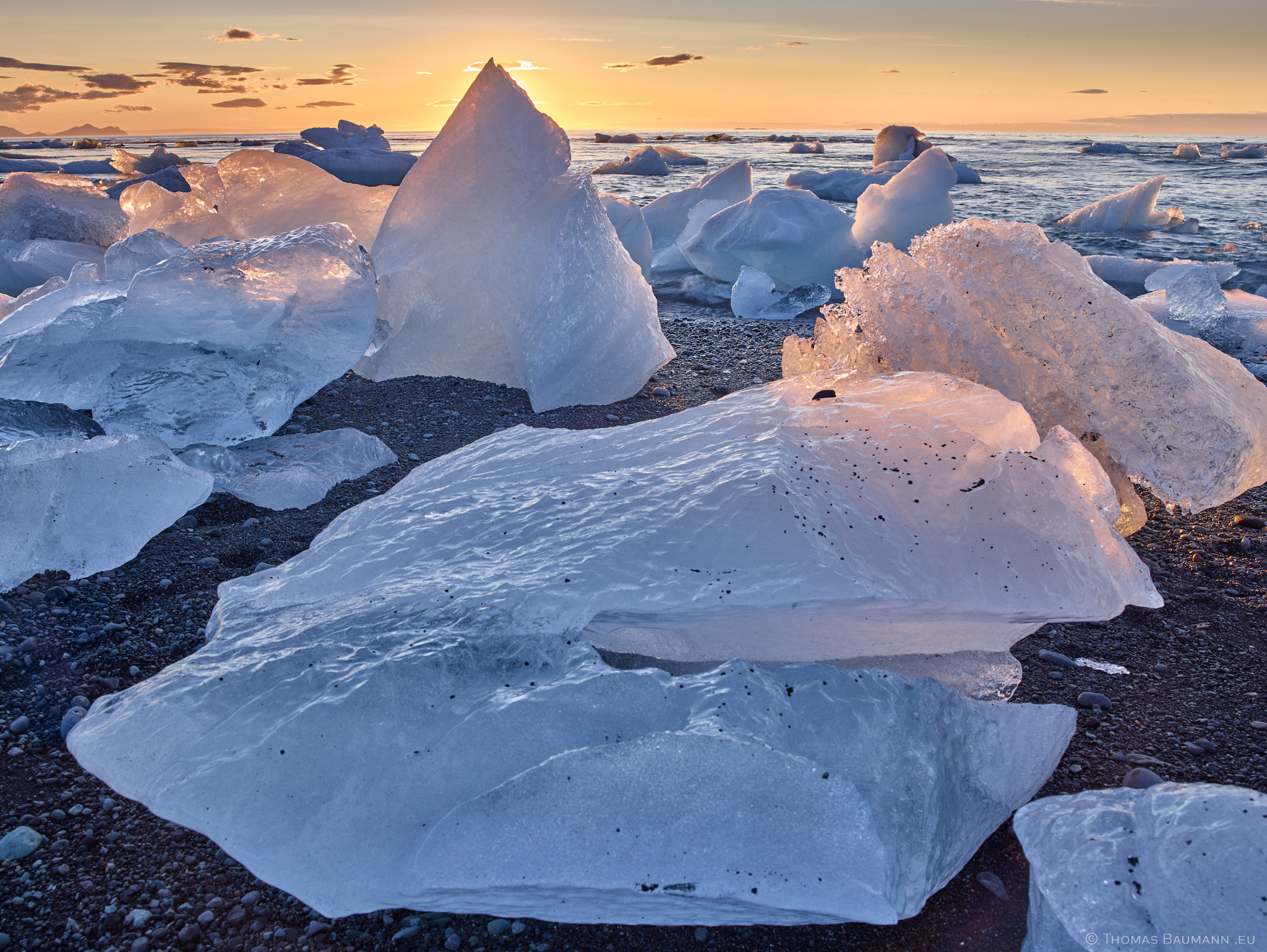 Sunrise with Ice